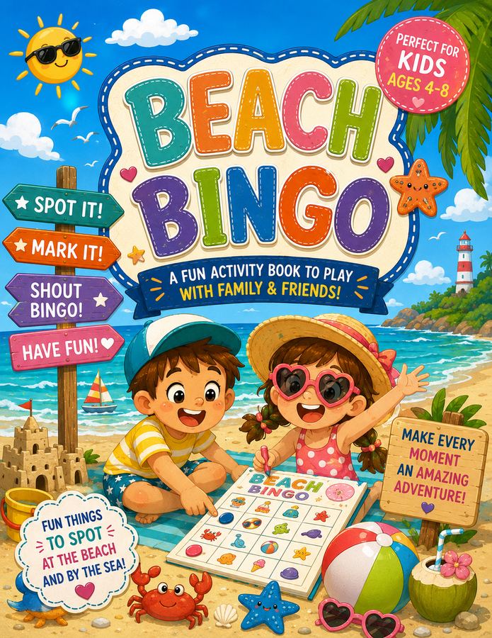 Beach Adventure Bingo book cover