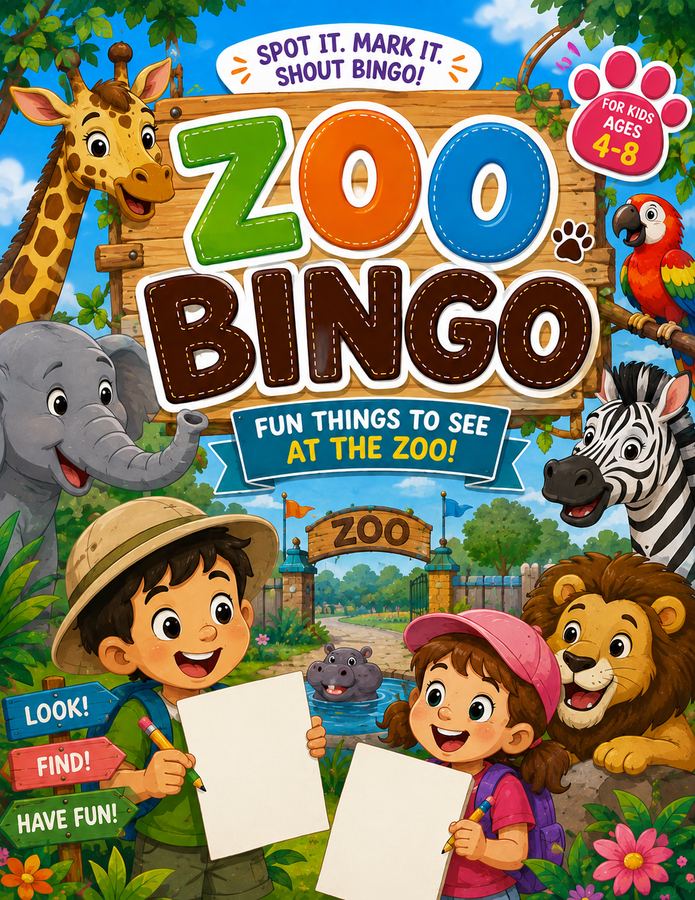 Zoo Adventure Bingo book cover
